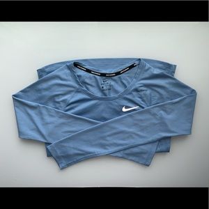 Light blue Nike workout long sleeve